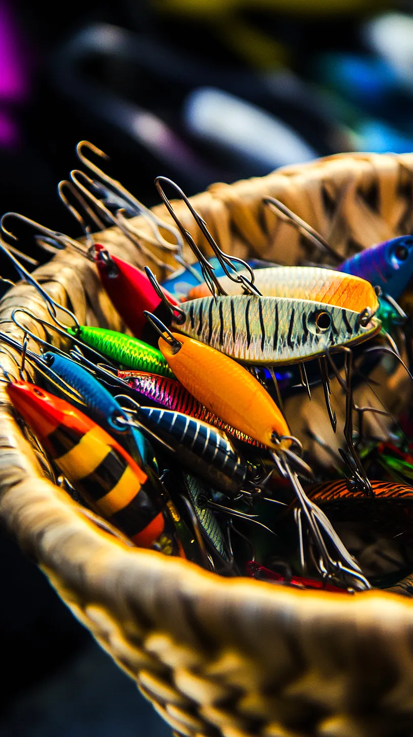 40+ Fisherman Aesthetic Accessories You'll Love 12 Vibrant, intricately designed fishing lures showcasing exceptional craftsmanship, each with unique colorful patterns to effectively attract fish, illustrating the creative ingenuity loved by fishing enthusiasts.
