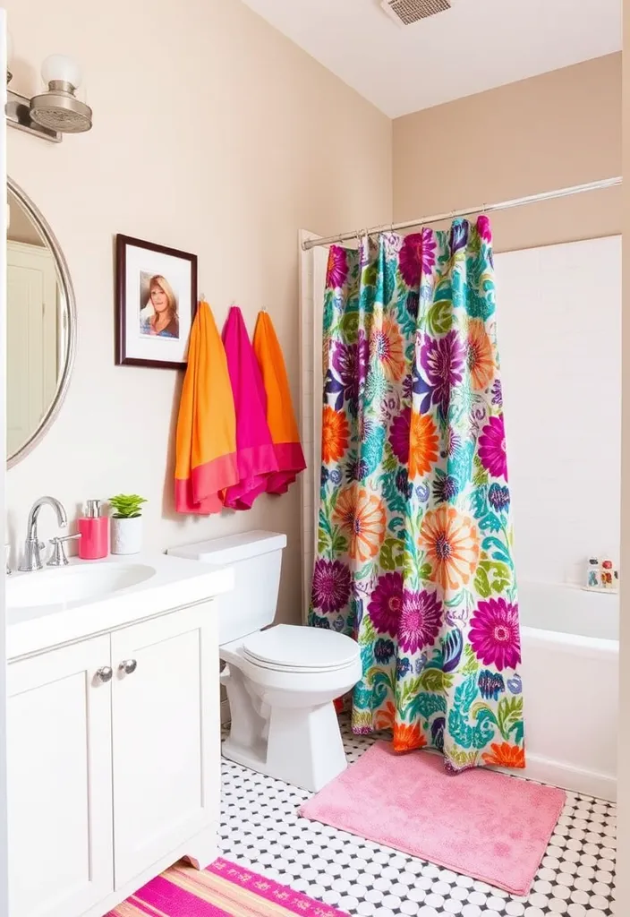 21 Gorgeous Pool House Bathroom Ideas You’ll Want to Dive Into! 17 21 Gorgeous Pool House Bathroom Ideas You’ll Want to Dive Into! - 16. Colorful Accents
