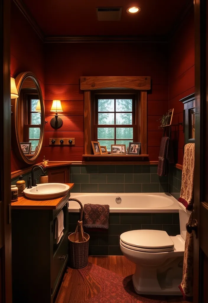21 Gorgeous Pool House Bathroom Ideas You’ll Want to Dive Into! 20 21 Gorgeous Pool House Bathroom Ideas You’ll Want to Dive Into! - 19. Warm and Inviting