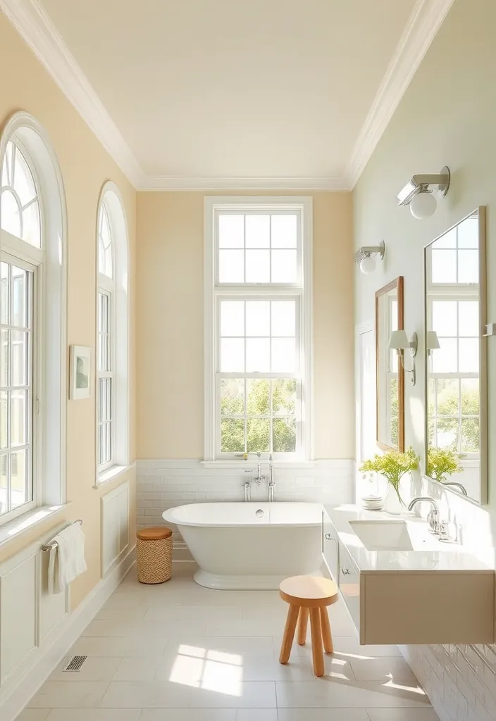 21 Gorgeous Pool House Bathroom Ideas You’ll Want to Dive Into! 15 21 Gorgeous Pool House Bathroom Ideas You’ll Want to Dive Into! - 14. Bright and Airy