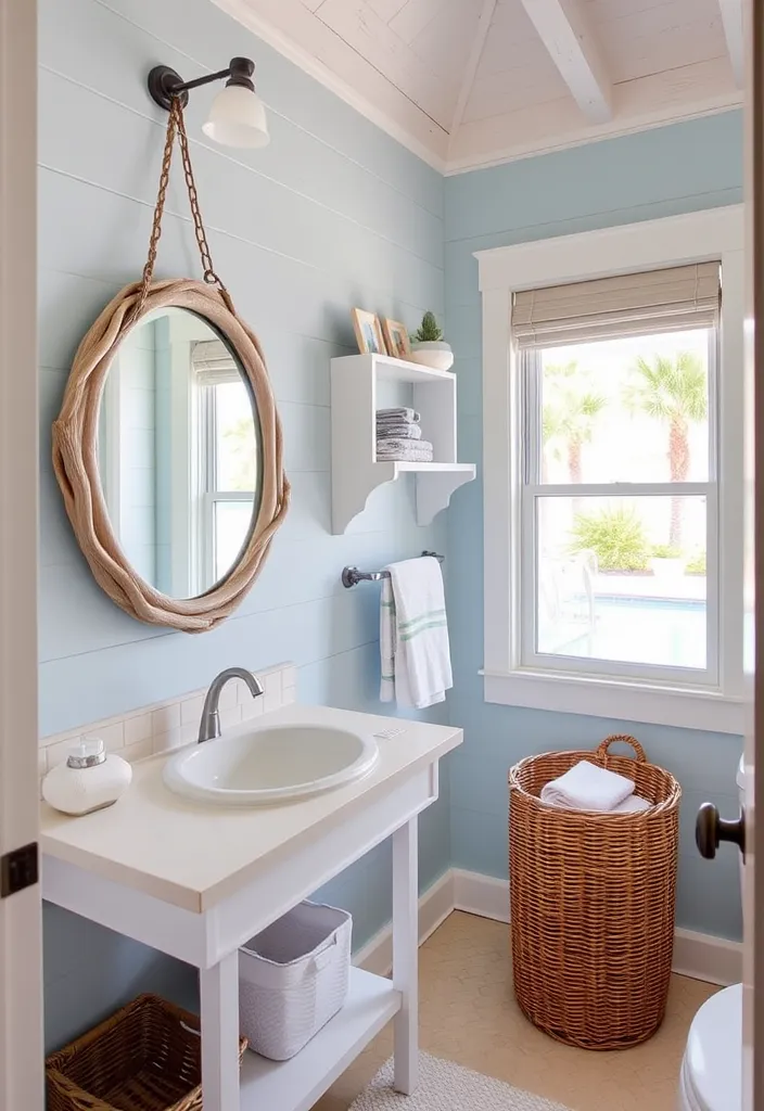 21 Gorgeous Pool House Bathroom Ideas You’ll Want to Dive Into! 2 21 Gorgeous Pool House Bathroom Ideas You’ll Want to Dive Into! - 1. Coastal Chic Vibes