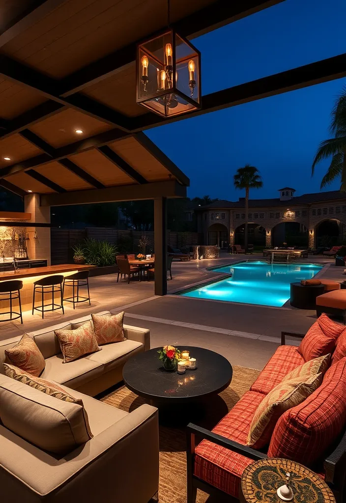 20+ Stunning Pool House Designs That Will Make Your Backyard the Envy of the Neighborhood! 5 21 Stunning Pool House Designs That Will Make Your Backyard the Envy of the Neighborhood! - 4. Luxurious Lounge