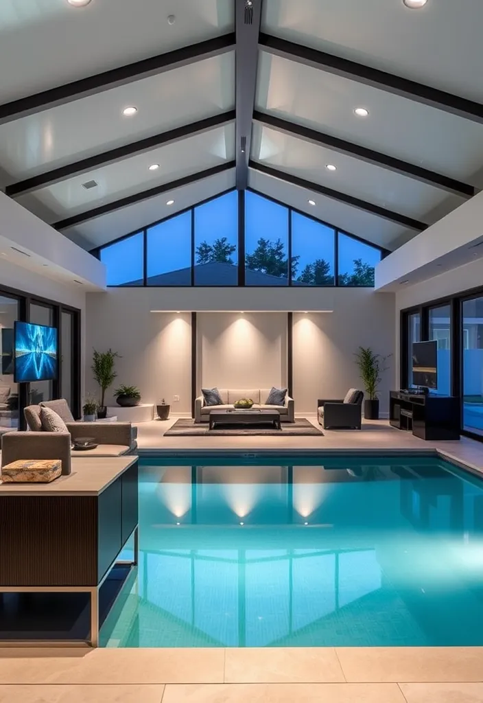 20+ Stunning Pool House Designs That Will Make Your Backyard the Envy of the Neighborhood! 9 21 Stunning Pool House Designs That Will Make Your Backyard the Envy of the Neighborhood! - 8. Smart Home Pool House