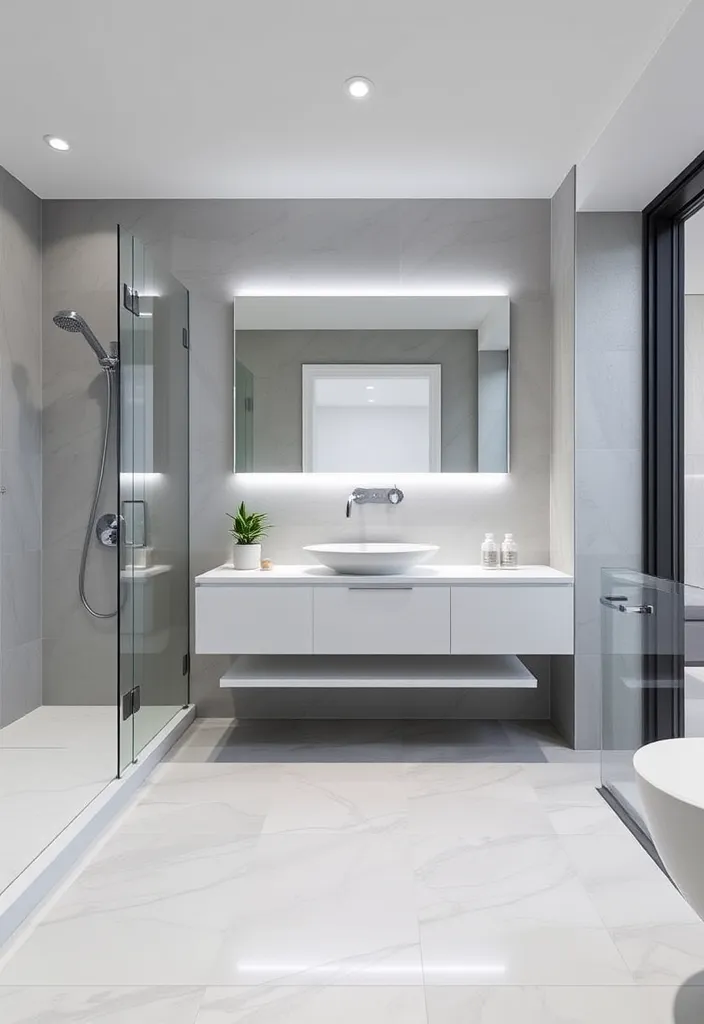 21 Gorgeous Pool House Bathroom Ideas You’ll Want to Dive Into! 3 21 Gorgeous Pool House Bathroom Ideas You’ll Want to Dive Into! - 2. Modern Minimalism