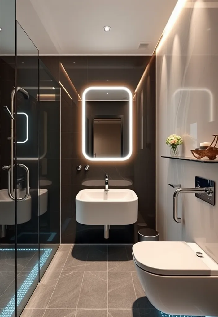 21 Gorgeous Pool House Bathroom Ideas You’ll Want to Dive Into! 14 21 Gorgeous Pool House Bathroom Ideas You’ll Want to Dive Into! - 13. Smart Bathroom Technology