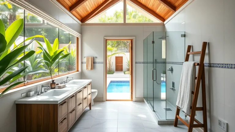 21 Gorgeous Pool House Bathroom Ideas You’ll Want to Dive Into! 1 image 5