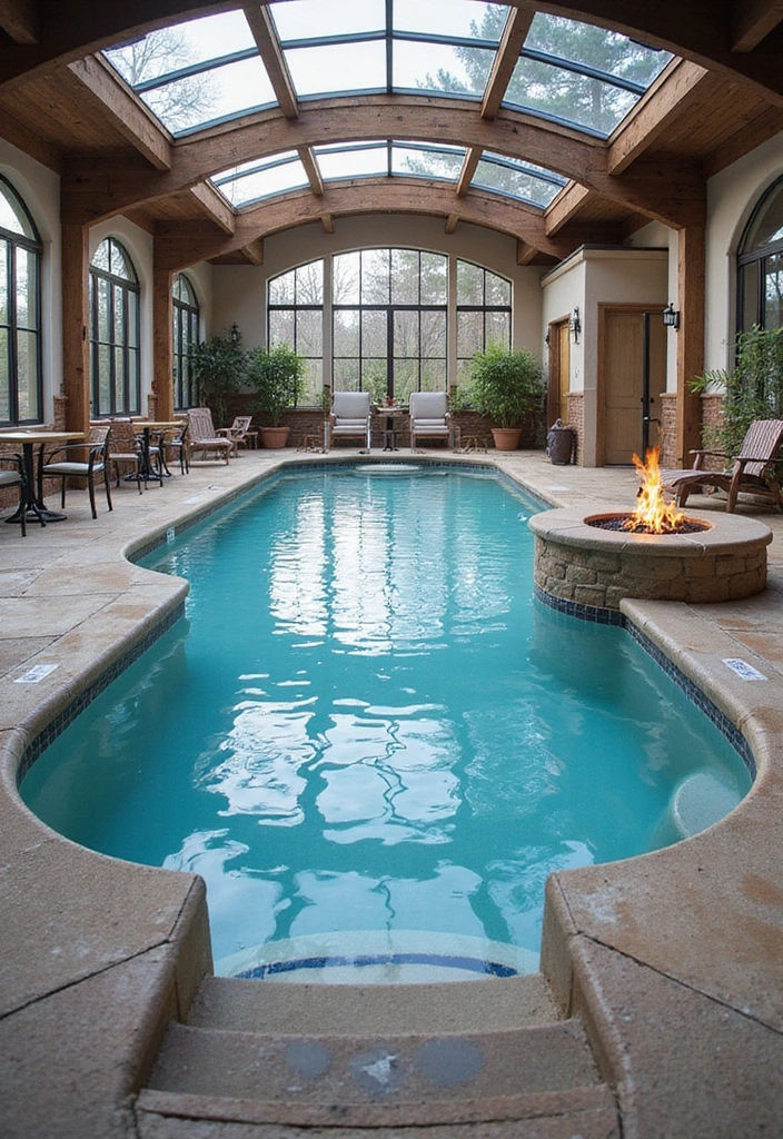 15 Indoor Pool Concepts That'll Elevate Your Home Decor to a Whole New Level 15 15 Indoor Pool Concepts That'll Elevate Your Home Decor to a Whole New Level! - 15. Seasonal Indoor Pool