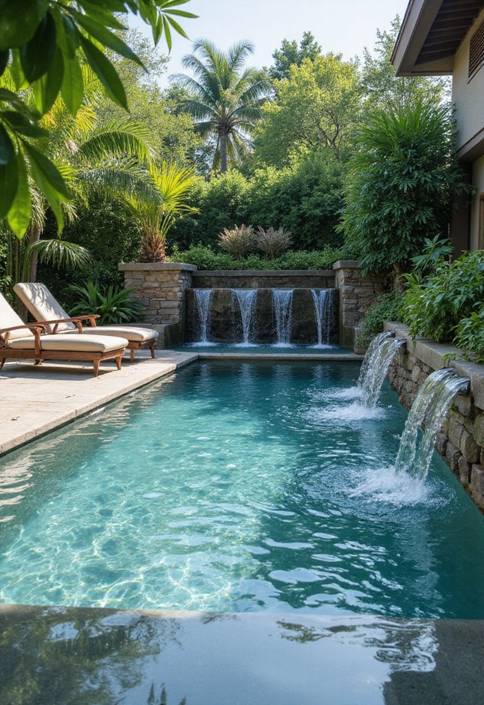 15 Luxurious Glass Pools That Redefine Modern Living (You Won't Believe #9!) 4 15 Luxurious Glass Pools That Redefine Modern Living (You Won't Believe #9!) - 3. Glass Pool with Waterfalls