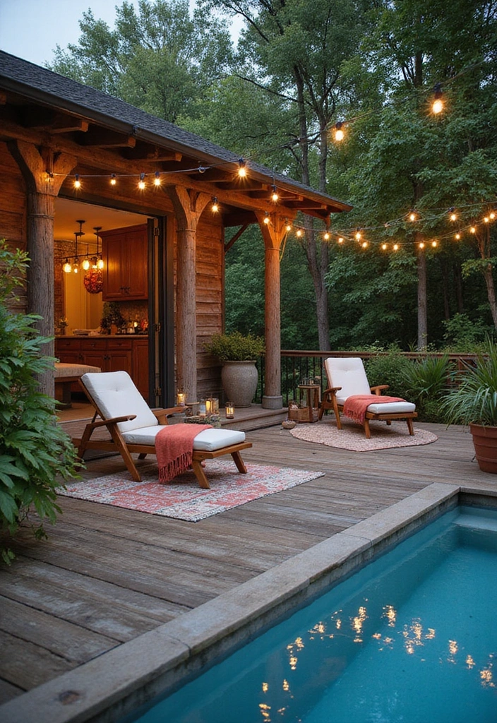 15 Stunning Backyard Pool Ideas That'll Transform Your Summer Paradise 5 15 Stunning Backyard Pool Ideas That'll Transform Your Summer Paradise (You Won't Believe #8!) - 4. Rustic Wooden Deck Pool