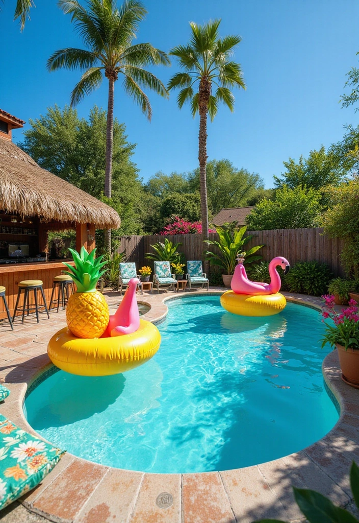 15 Luxurious Backyard Pool Decor Ideas to Transform Your Space into a Paradise 2 15 Luxurious Backyard Pool Decor Ideas to Transform Your Space into a Paradise! - 1. Tropical Paradise Vibes