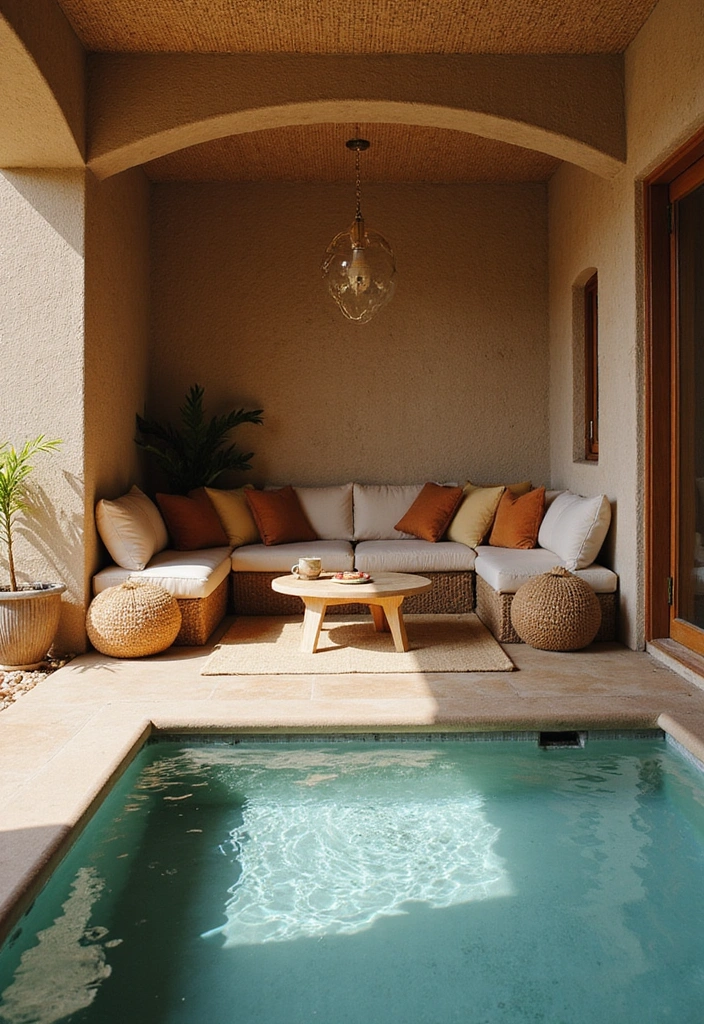 15 Jaw-Dropping Indoor Pool Ideas That'll Transform Your Home into a Oasis 12 15 Jaw-Dropping Indoor Pool Ideas That'll Transform Your Home into an Oasis! - 11. Cozy Nook