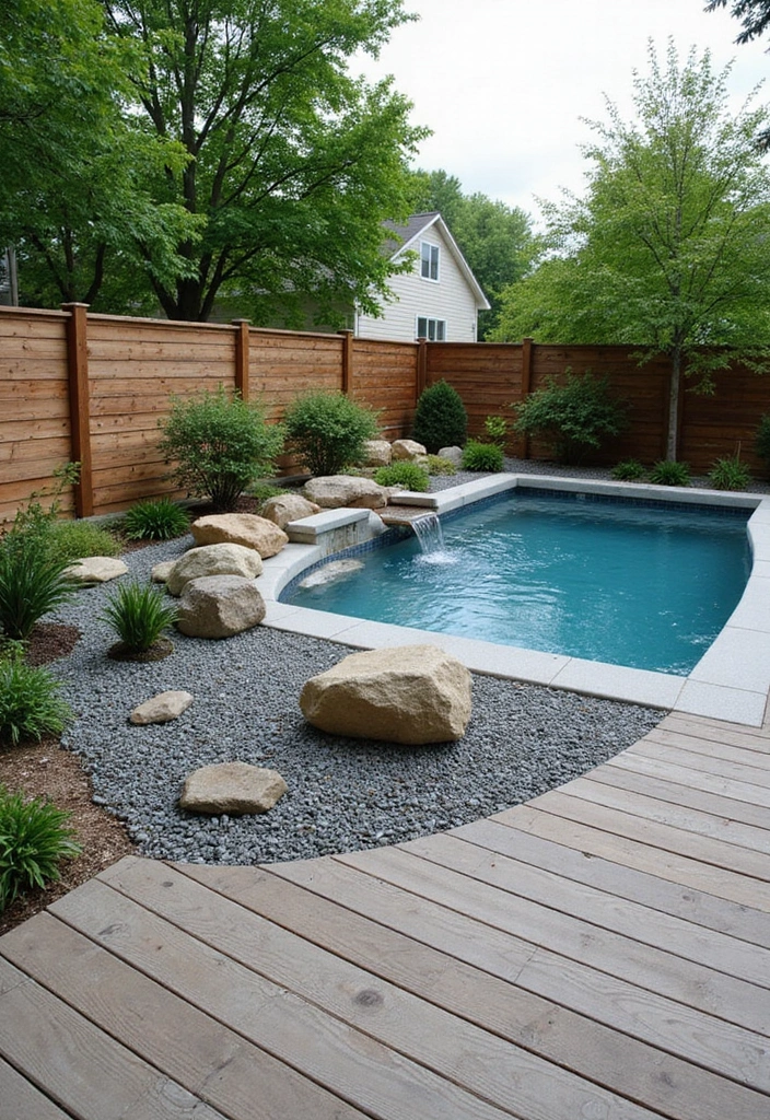 21 Creative Above Ground Pool Deck Ideas for the Ultimate Summer Hangout (You Won't Believe #9!) 19 21 Creative Above Ground Pool Deck Ideas for the Ultimate Summer Hangout (You Won't Believe #9!) - 18. Zen Garden Retreat