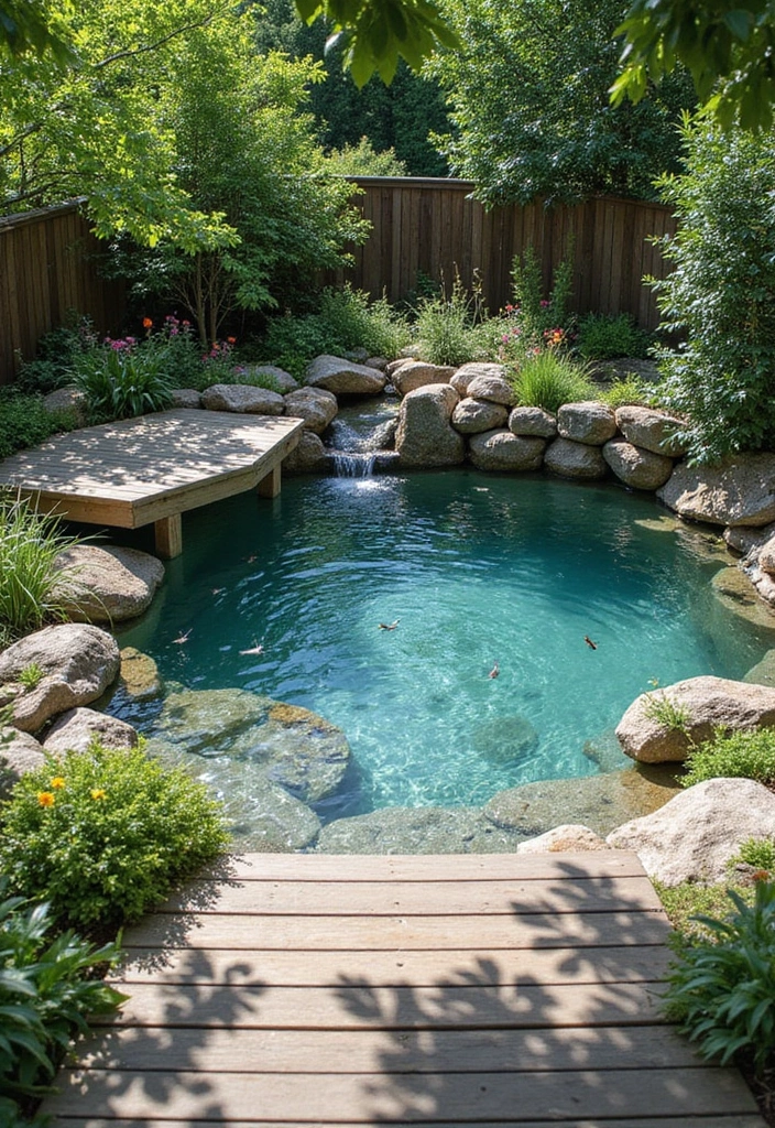 10 Stunning House Pool Designs That Will Make Your Backyard a Summer Paradise 3 10 Stunning House Pool Designs That Will Make Your Backyard a Summer Paradise! - 2. Natural Swimming Ponds