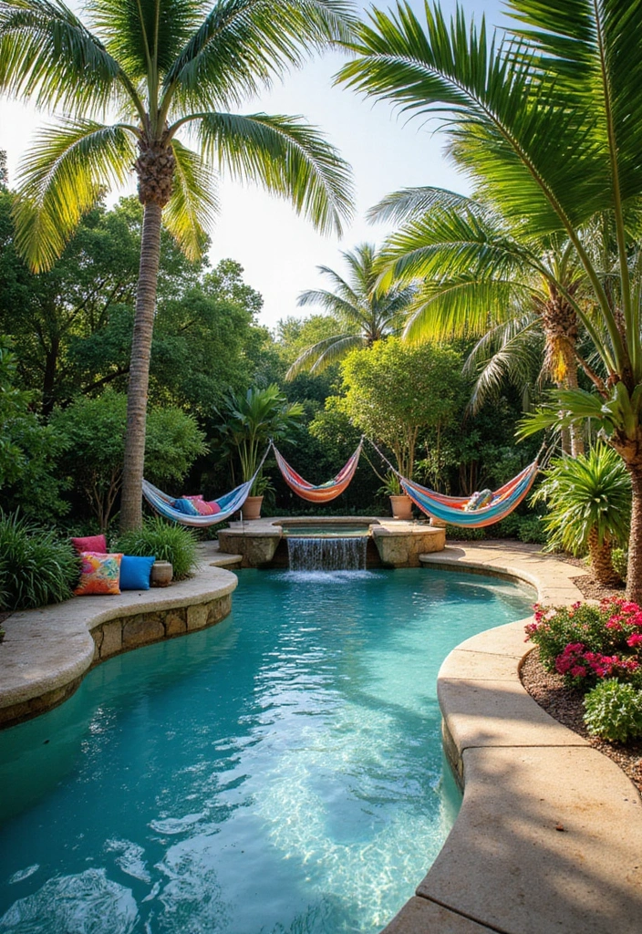 15 Stunning Backyard Pool Ideas That'll Transform Your Summer Paradise 3 15 Stunning Backyard Pool Ideas That'll Transform Your Summer Paradise (You Won't Believe #8!) - 2. Tropical Paradise Pool