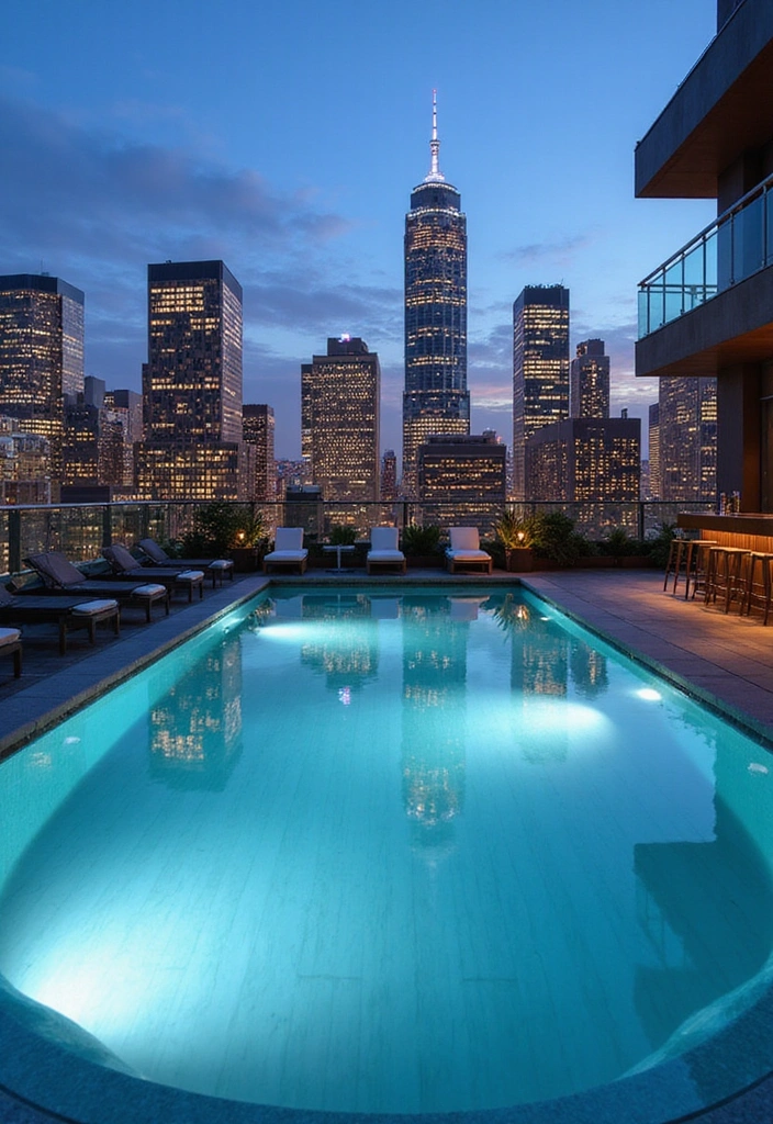 15 Luxurious Glass Pools That Redefine Modern Living (You Won't Believe #9!) 5 15 Luxurious Glass Pools That Redefine Modern Living (You Won't Believe #9!) - 4. Rooftop Glass Pool