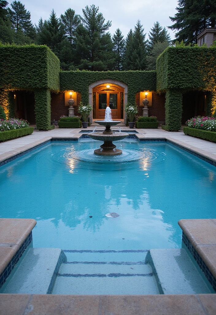 10 Stunning House Pool Designs That Will Make Your Backyard a Summer Paradise 9 10 Stunning House Pool Designs That Will Make Your Backyard a Summer Paradise! - 8. Elegant Classic Pools
