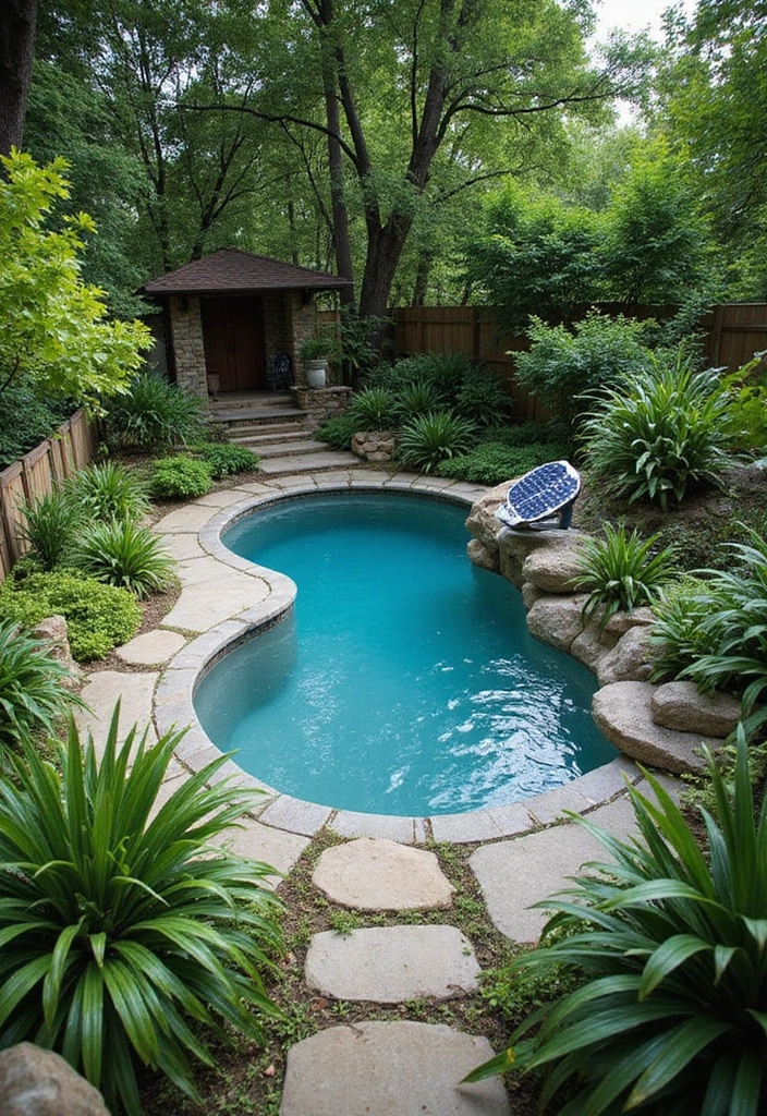 12 Garden Pool Transformations That'll Turn Your Outdoor Space into a Paradise 7 12 Garden Pool Transformations That'll Turn Your Outdoor Space into a Paradise! - 6. Eco-Friendly Oasis