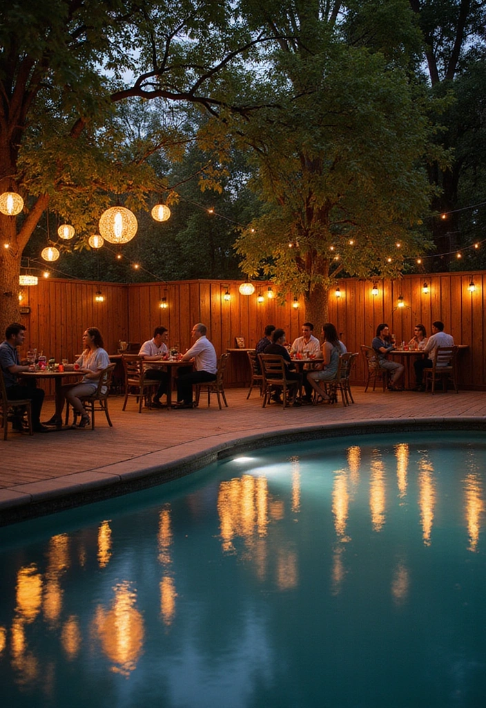 15 Creative Ways to Decorate Your Wooden Pool Deck for Summer Parties (Your Friends Will Love #8!) 9 15 Creative Ways to Decorate Your Wooden Pool Deck for Summer Parties (Your Friends Will Love #8!) - 8. Decorative Lanterns for Atmosphere