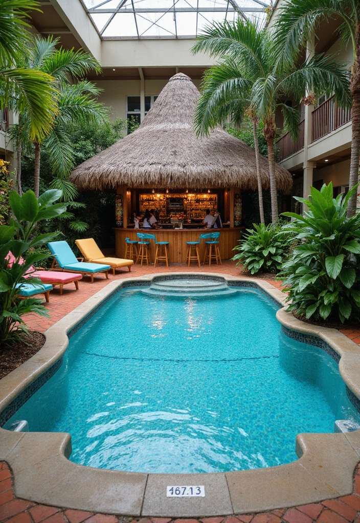 15 Indoor Pool Concepts That'll Elevate Your Home Decor to a Whole New Level 5 15 Indoor Pool Concepts That'll Elevate Your Home Decor to a Whole New Level! - 4. Tropical Paradise Pool