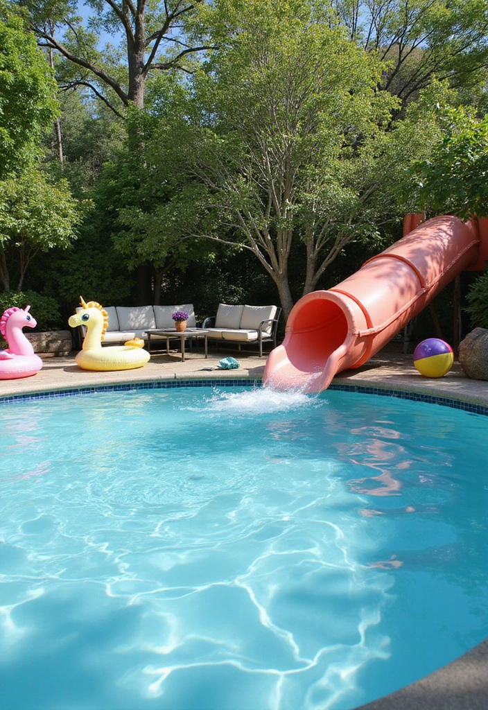 12 Garden Pool Transformations That'll Turn Your Outdoor Space into a Paradise 8 12 Garden Pool Transformations That'll Turn Your Outdoor Space into a Paradise! - 7. Family-Friendly Fun Zone