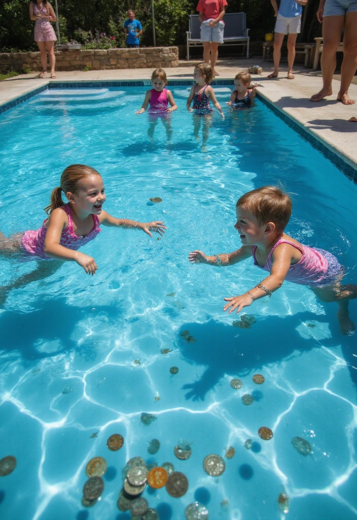 25 Family-Friendly Dream Backyard Pool Ideas That Will Make Every Summer Memorable 6 25 Family-Friendly Backyard Pool Ideas That Will Make Every Summer Memorable! - 5. Underwater Treasure Hunts