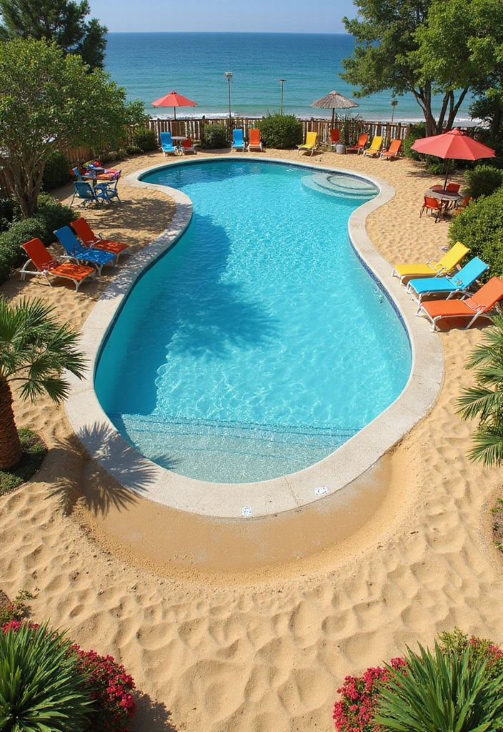 10 Stunning House Pool Designs That Will Make Your Backyard a Summer Paradise 10 10 Stunning House Pool Designs That Will Make Your Backyard a Summer Paradise! - 9. Beach Entry Pools