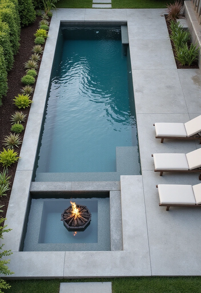 12 Garden Pool Transformations That'll Turn Your Outdoor Space into a Paradise 3 12 Garden Pool Transformations That'll Turn Your Outdoor Space into a Paradise! - 2. Modern Minimalism