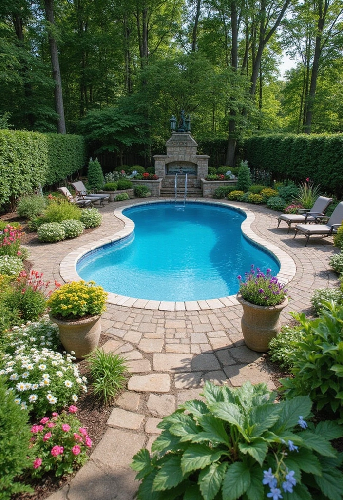 21 Creative Above Ground Pool Deck Ideas for the Ultimate Summer Hangout (You Won't Believe #9!) 13 21 Creative Above Ground Pool Deck Ideas for the Ultimate Summer Hangout (You Won't Believe #9!) - 12. Garden Oasis