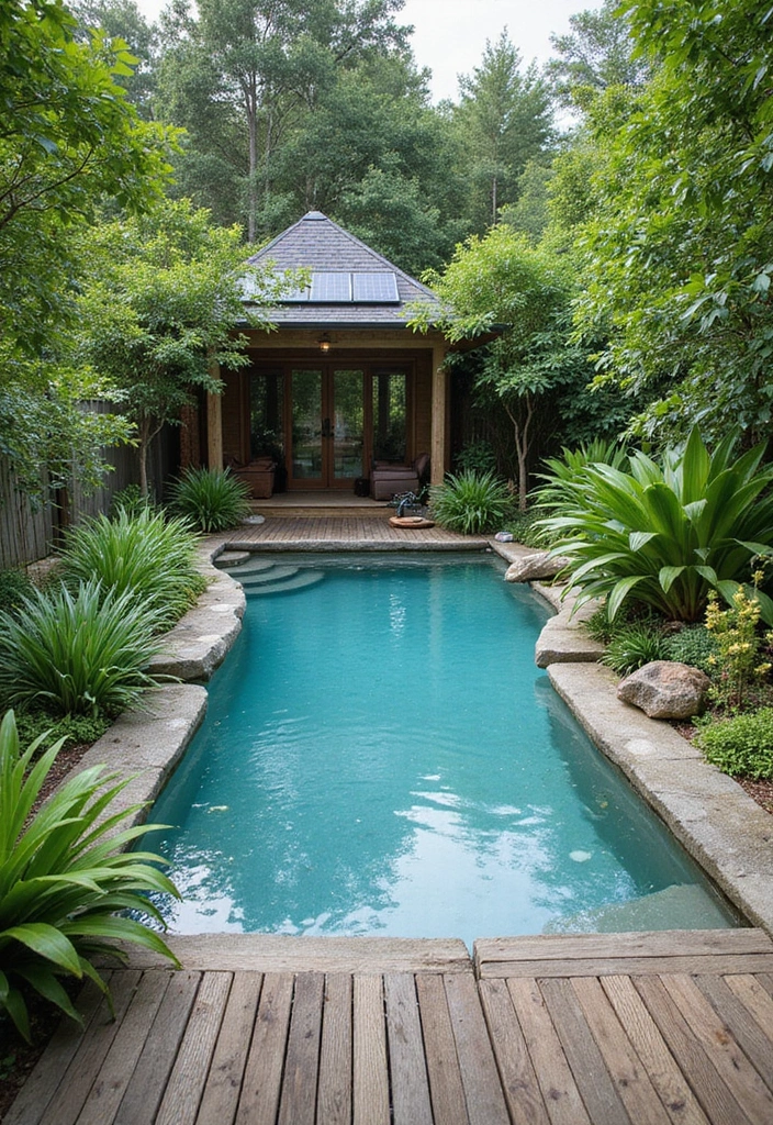 15 Stunning Backyard Pool Ideas That'll Transform Your Summer Paradise 13 15 Stunning Backyard Pool Ideas That'll Transform Your Summer Paradise (You Won't Believe #8!) - 13. Eco-Friendly Pool Design