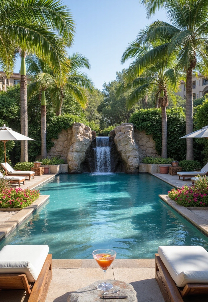 10 Stunning House Pool Designs That Will Make Your Backyard a Summer Paradise 5 10 Stunning House Pool Designs That Will Make Your Backyard a Summer Paradise! - 4. Resort-Style Pools