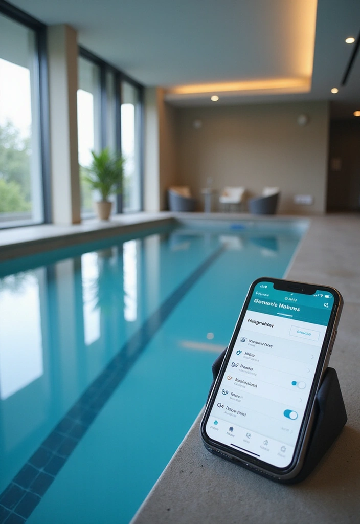 15 Indoor Pool Concepts That'll Elevate Your Home Decor to a Whole New Level 12 15 Indoor Pool Concepts That'll Elevate Your Home Decor to a Whole New Level! - 11. Smart Tech Pool
