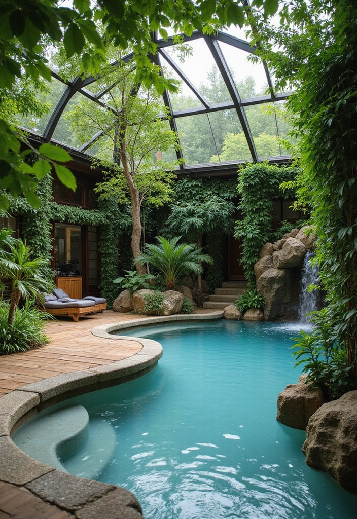 15 Jaw-Dropping Indoor Pool Ideas That'll Transform Your Home into a Oasis 15 15 Jaw-Dropping Indoor Pool Ideas That'll Transform Your Home into an Oasis! - 14. Nature-Inspired Design