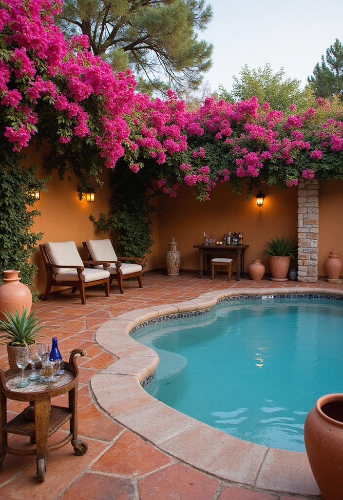 21 Stunning Pool Deck Decorating Ideas That Will Make You Want to Dive Right In 5 21 Stunning Pool Deck Decorating Ideas That Will Make You Want to Dive Right In! - 4. Mediterranean Escape