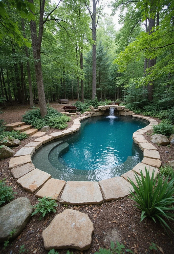 15 Stunning Natural Swimming Pool Designs That Will Make Your Backyard a Paradise 15 15 Stunning Natural Swimming Pool Designs That Will Make Your Backyard a Paradise! - 14. The Woodland Retreat