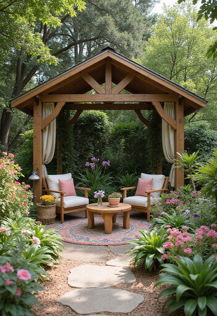 21 Dreamy Backyard Pool Cabana Designs for the Ultimate Summer Retreat 21 21 Dreamy Backyard Pool Cabana Designs for the Ultimate Summer Retreat (Check Out #12!) - 20. Garden Retreat Cabana