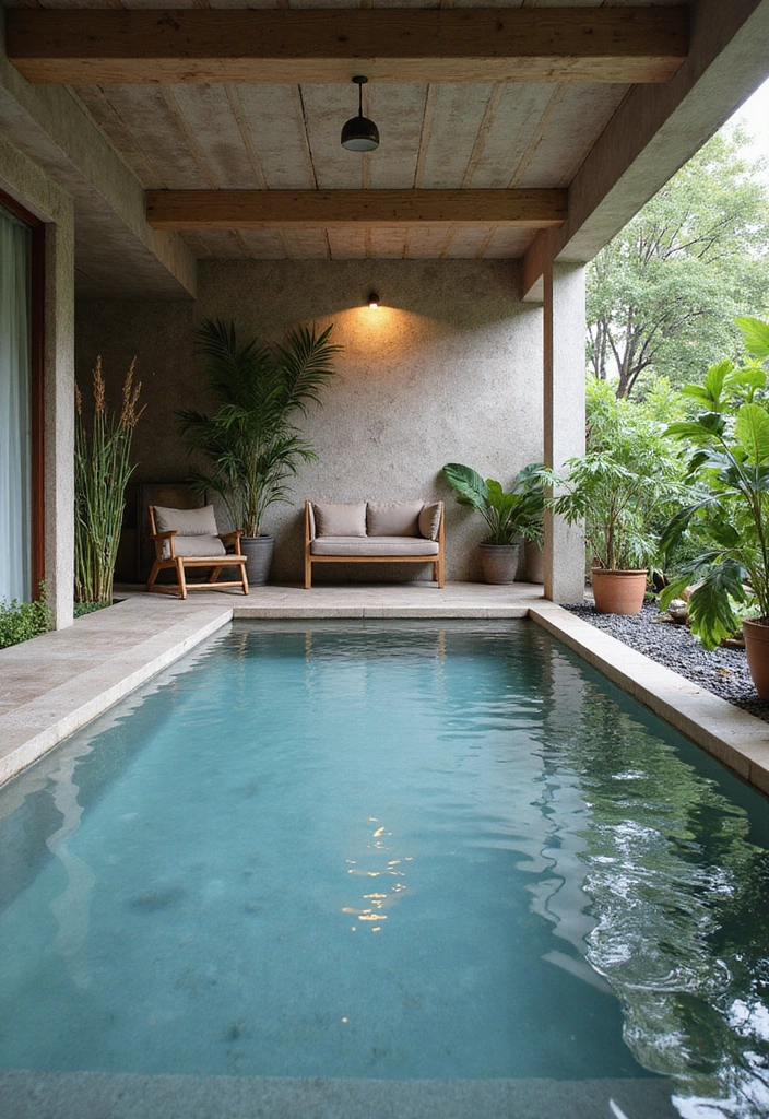 10 Stunning Indoor Swimming Pool Designs That Will Transform Your Home into a Luxury Retreat 8 10 Stunning Indoor Swimming Pool Designs That Will Transform Your Home into a Luxury Retreat! - 8. Zen Retreat: Serene and Peaceful